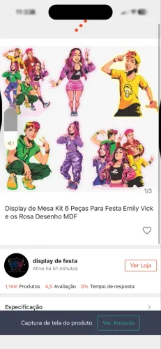 Display Para Mesa dos Rosas