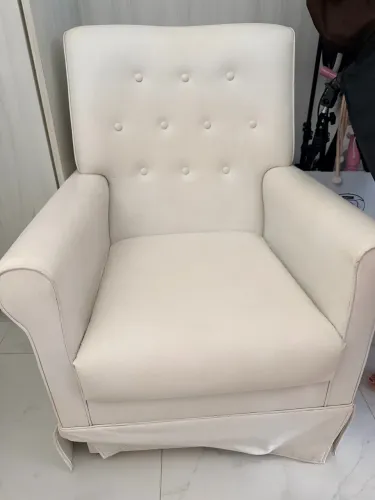 Poltrona Branca couro