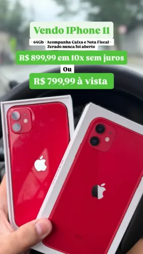 iPhone 11 zerado com nota fiscal