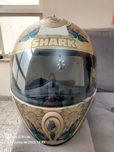 CAPACETE SHARK S800  - MODELO BUTTERFLY  - TAMANHO 58 