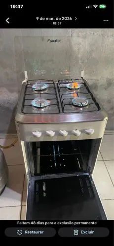 Fogão 4 bcs esmaltec usado 300$