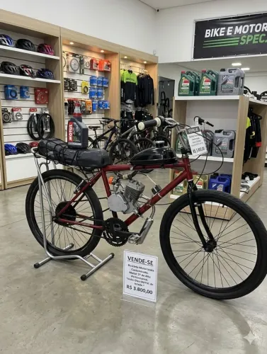 Bicicleta motorizada 80cc bike motor mobilete mobylette Caloi Monark moby