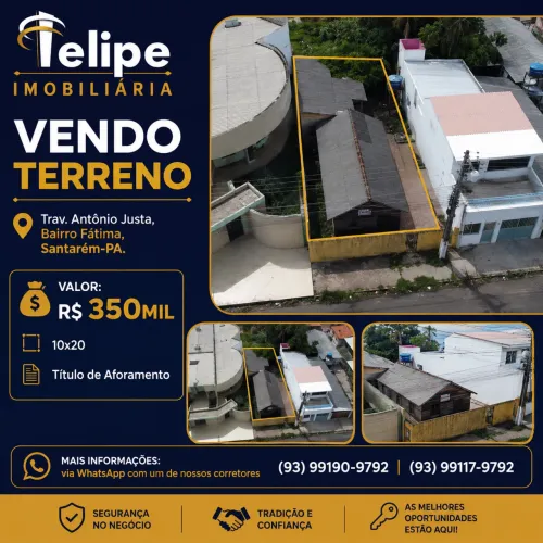 Vendo terreno na Trav Antônio Justa - bairro Caranazal