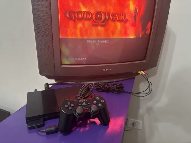 PlayStation 2 slim, controle original série A