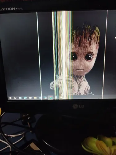 Monitor LG Flatron com defeito