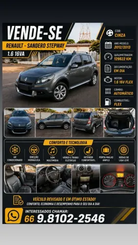 Renault Sandero Stepway Hi-flex 1.6 16V 5P Aut. 2013