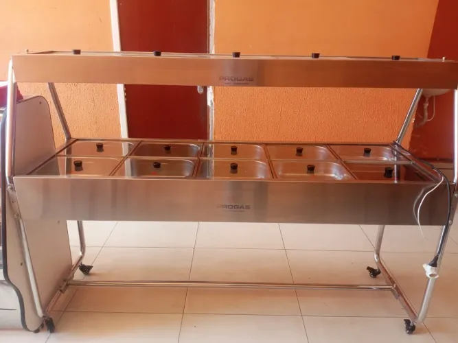 Buffet Self Service Progás PRB-10GN 10 Cubas Quentes / Térmicas e 5 Cubas Frias 220V