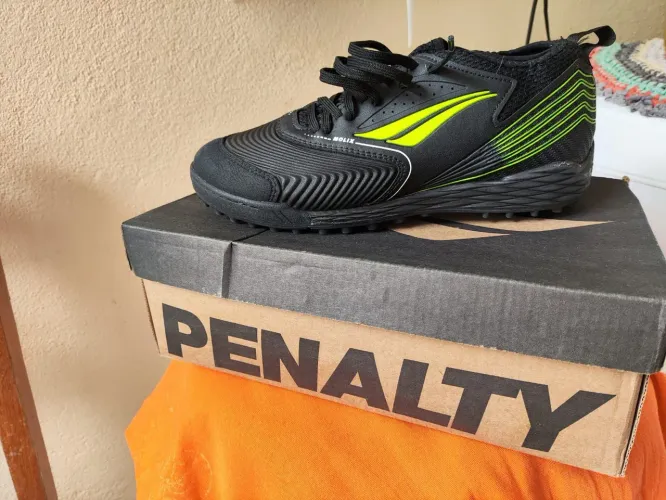 Chuteira Penalty Se7e Pro Molix Y-1 Society Preta