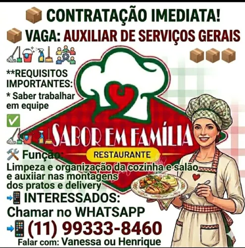Auxiliar de serviços gerais