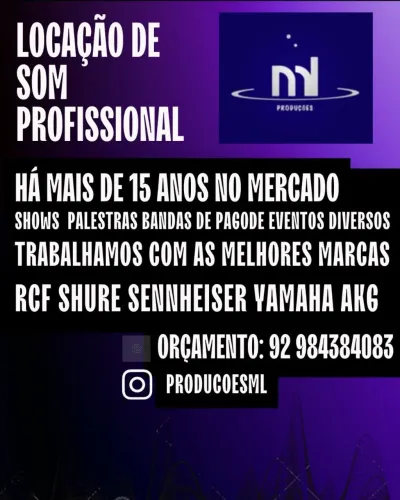 Locação de som profissional 