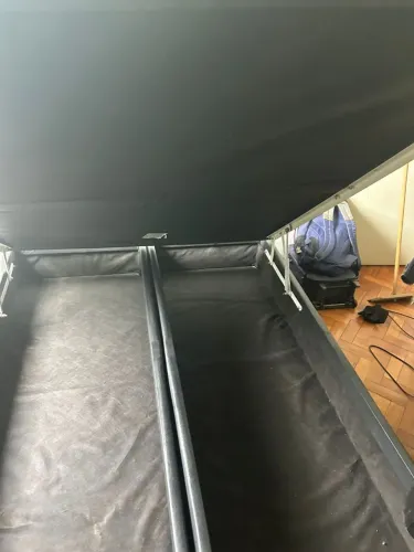 Cama Ortobom Baú Bipartido Queen Size