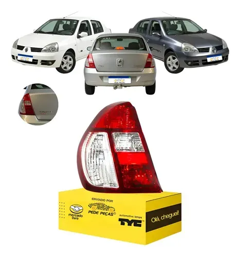 Lanterna Traseira Renault Clio Sedan 2005 06 07 08 A 2011 Le Esquerdo/motorista