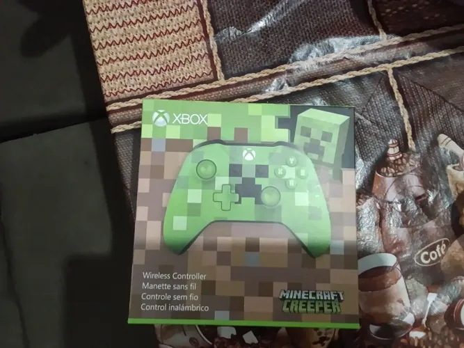 Controle Xbox Minecraft lacrado,raro