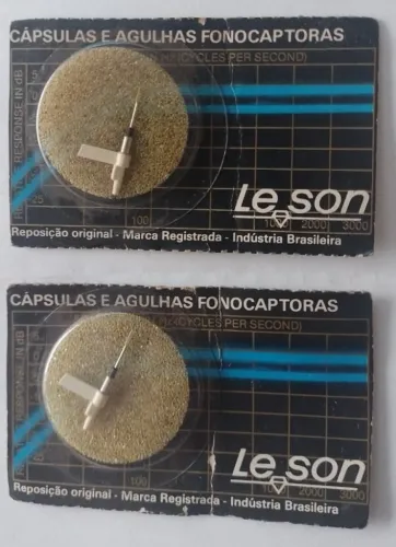 LOTE Agulhas Fonocaptadoras Diamante-Safira-Cerâmica - Vintage