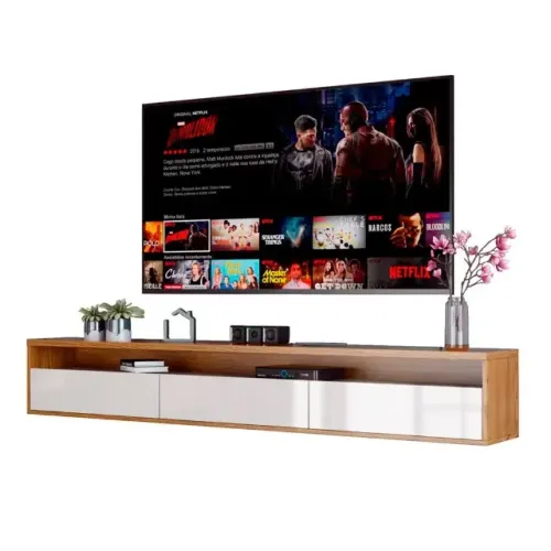 Rack Suspenso Pequeno de 1Parede para Sala de Tv ou Quarto/ Troco por gabinete banheiro.