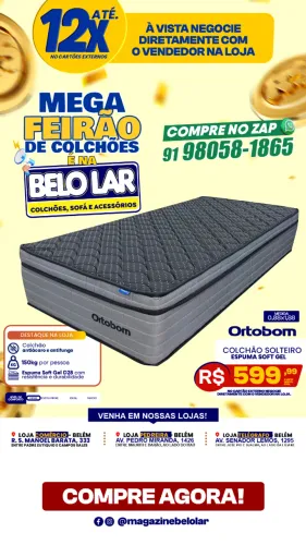 Cama Box Solteiro Espuma Soft Gel