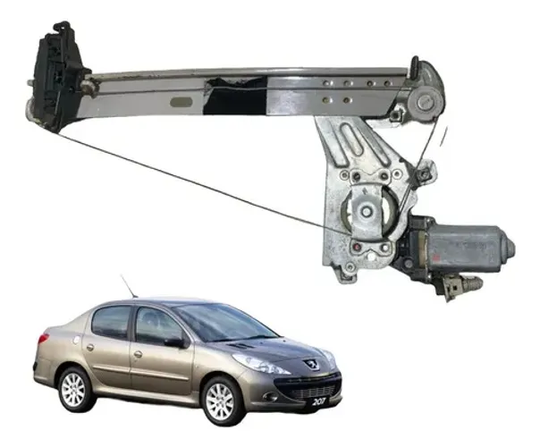 Máquina Vidro Porta Traseira Esquerda Peugeot 207 208