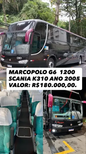 Vendo Marcopolo g6 1200 ano 2005 Scania k310