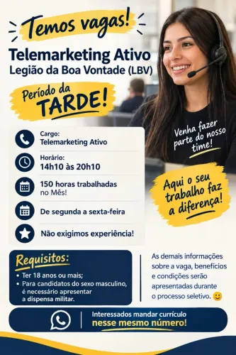 Telemarketing Ativo Presencial