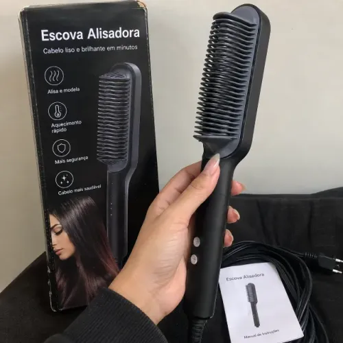 Escova Alisadora 3 em 1 - Nova