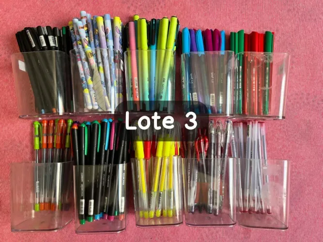 Itens de papelaria 