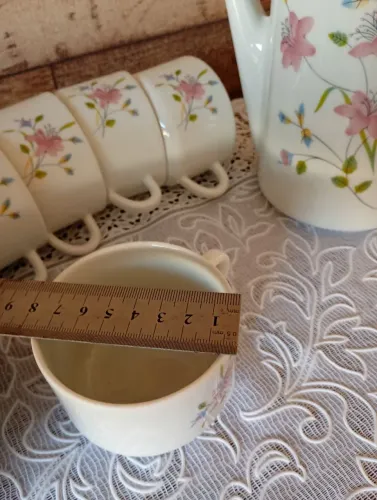Conjunto de xícaras de chá e bule pozzani