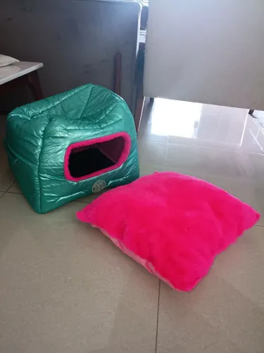 Cama e casinha para pet 2 em 1