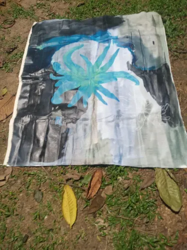 Pintura a óleo no plástico venda cara a cara medida 4 metros quadrados