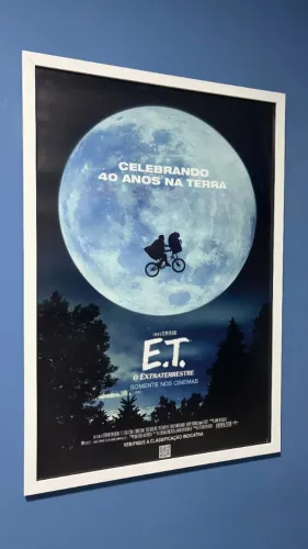 Pôster E.T. O Extraterrestre - Original de Cinema - Steven Spielberg (95 cm x 65 cm)