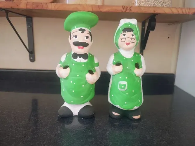 Estatuetas Porta Talheres de Cozinha - Bom Estado