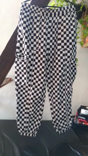 Calça xadrez estilosa BLUE steel G