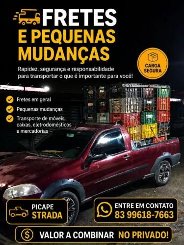 Frete em João pessoa e Bayeux