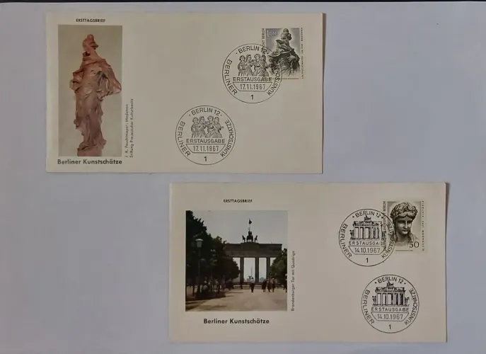 2 envelopes com Selos Berlin 1967