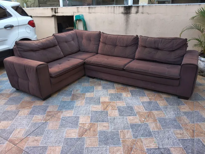 Sofa de canto veludo