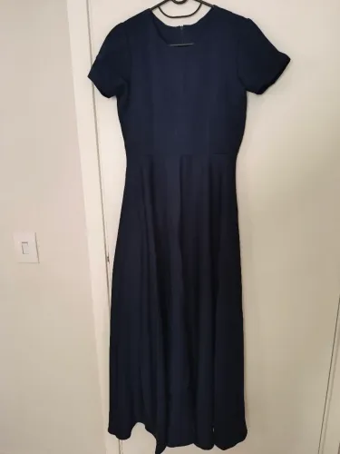 Vestido azul marinho