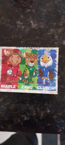 Figurinha da copa, mascotes oficiais da copa do mundo 