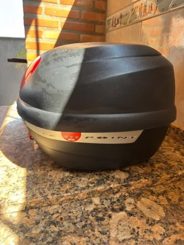 Baú Givi 33L E33 Point + Base Original Givi + 2 Chaves