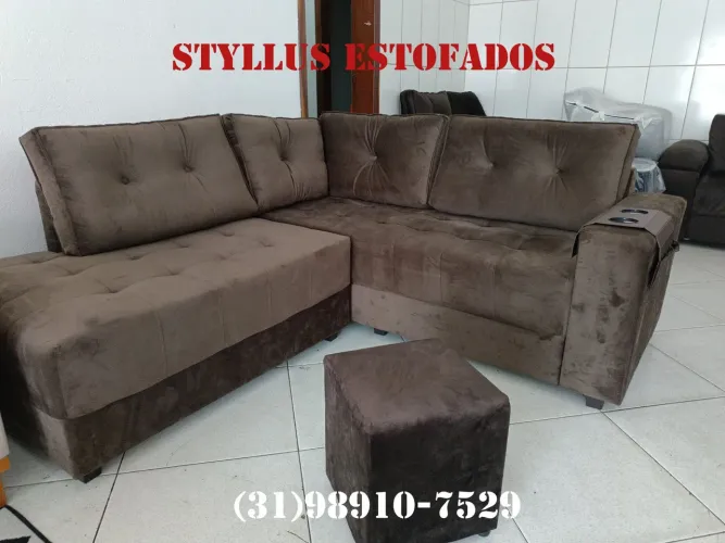 Sofá de canto de luxo