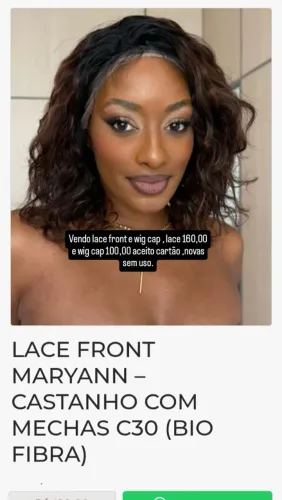 Lace front e wig cap novas bairro ingá betim 