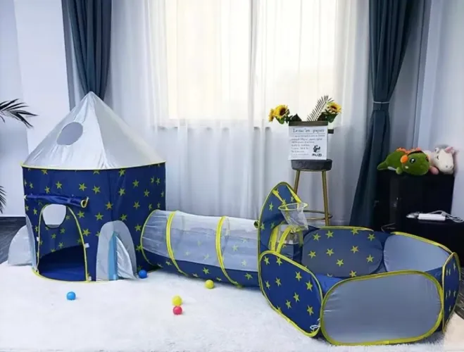 Tenda castelo foguete infantil 