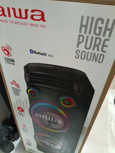 Caixa de Som Aiwa Nova C/NF 1 Ano de garantia