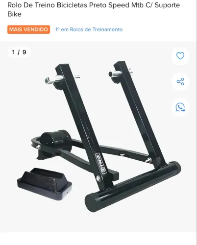 Rolo bike in door com velocímetro  usado