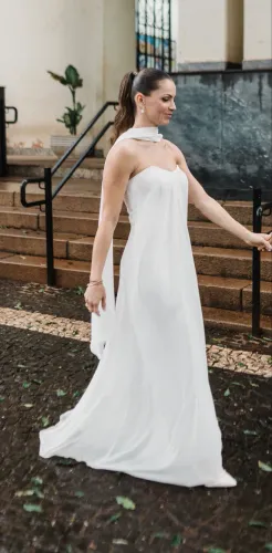 Vestido Longo Branco (Tam P /36)