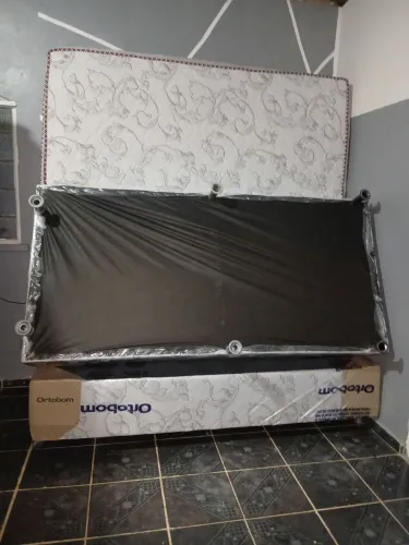 Cama Super King Duas Bases E Colchao De Molas Ensacadas Bem Alta Higienizada