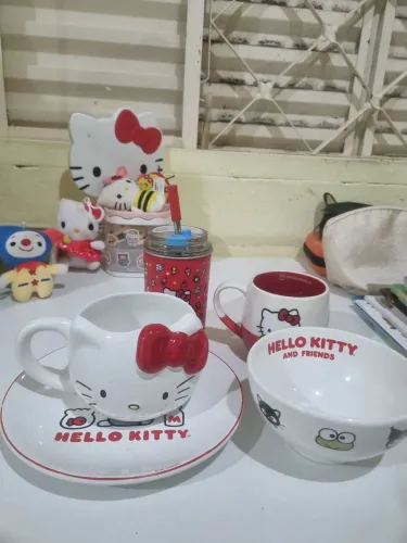 Kit utensílios cozinha Hello Kitty Sanrio original.