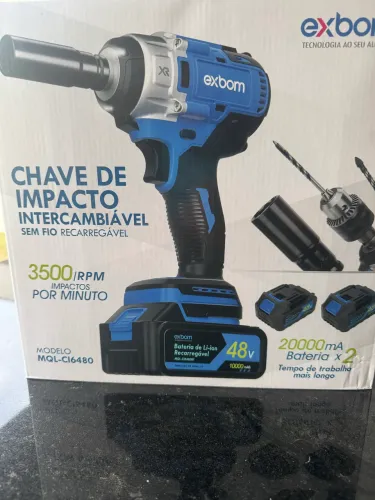 Chave de impacto 48v 2 baterias