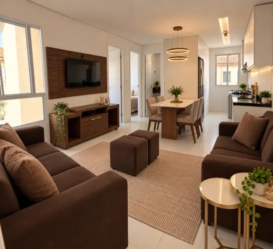 Aluga-se apartamento mobiliado na Barra dos coqueiros