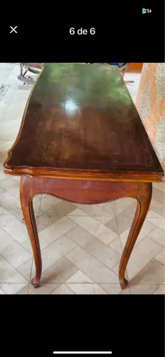 mesa aparador antigo luiz XV em madeira nobre