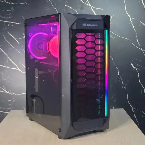 PC Gamer I5 10400, RX 580 8GB, 16GB RAM, SSD 240GB+1TB, H510, Gabinete Cougar