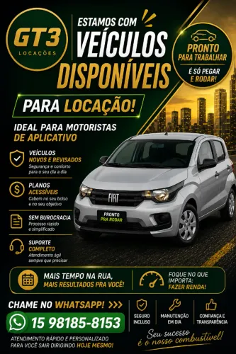 Carro para locação.